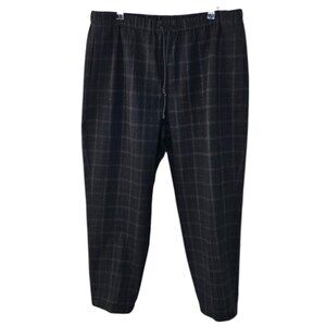 Aritzia The Group Babaton Jimmy Pants, Mid Rise, Check Print, Pull On, 1X